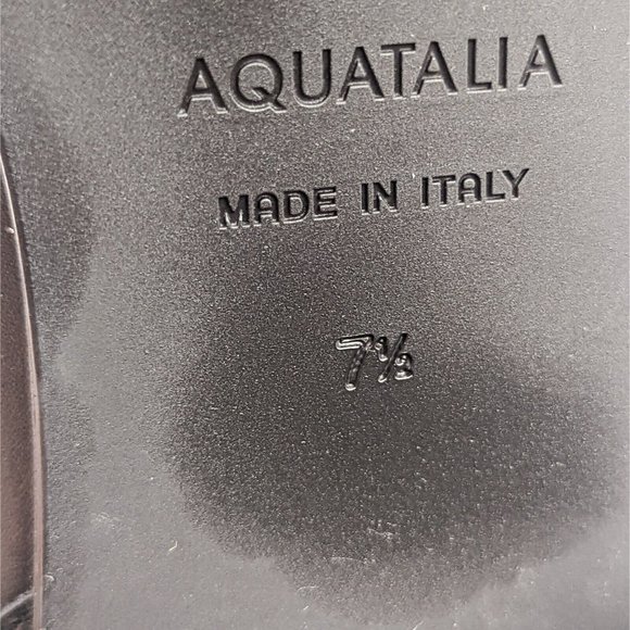Aquatalia Women Evette Calf Dressy Office Chunky Leather Italian Boots sz 7.5 - Picture 8 of 9